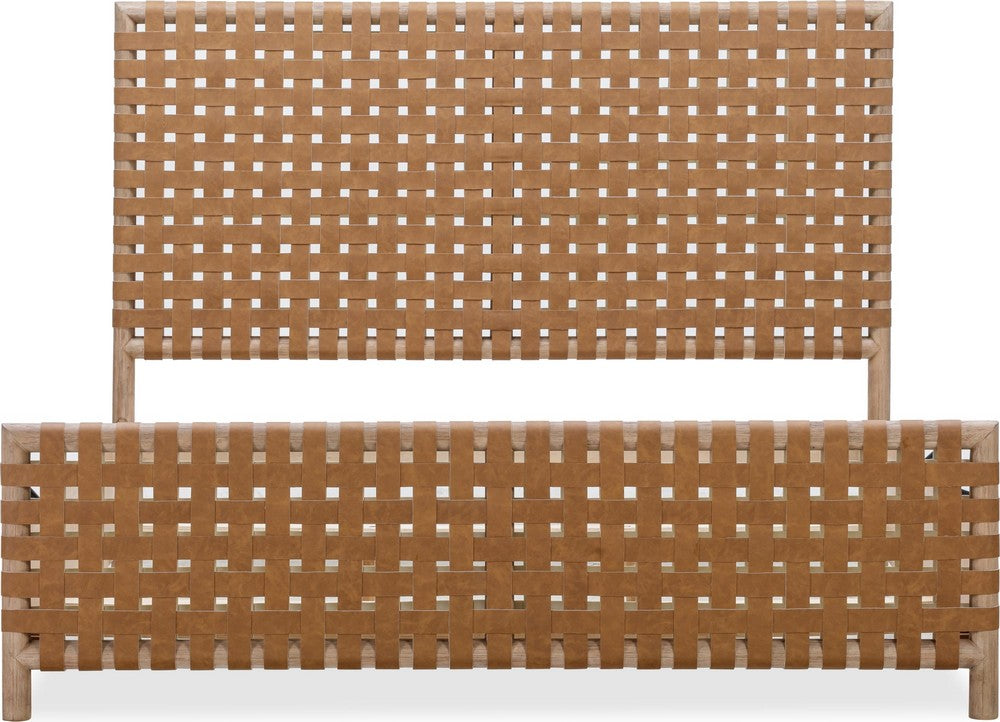 Modus Furniture - Dorsey King-size Woven Panel Bed in Granola and Ginger - NSPVK7 view 5