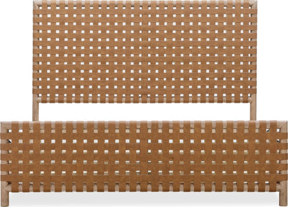 Modus Furniture - Dorsey King-size Woven Panel Bed in Granola and Ginger - NSPVK7 view 5