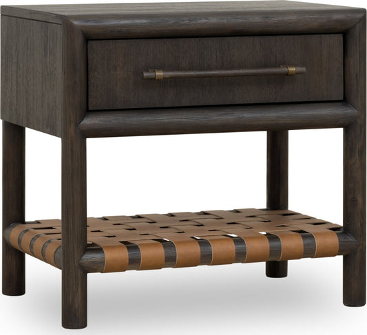 Modus Furniture - Dorsey One Drawer USB-charging Nightstand in Basalt Grey - NSU581 view 1
