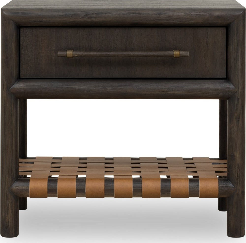 Modus Furniture - Dorsey One Drawer USB-charging Nightstand in Basalt Grey - NSU581 view 2