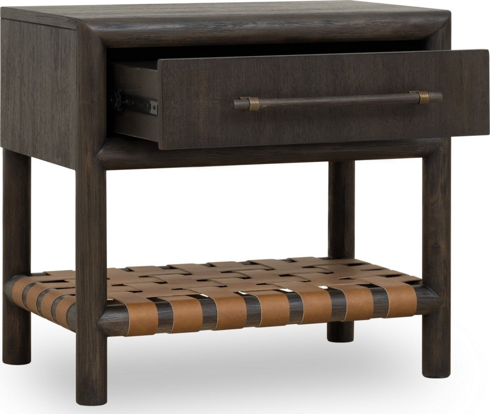Modus Furniture - Dorsey One Drawer USB-charging Nightstand in Basalt Grey - NSU581 view 3
