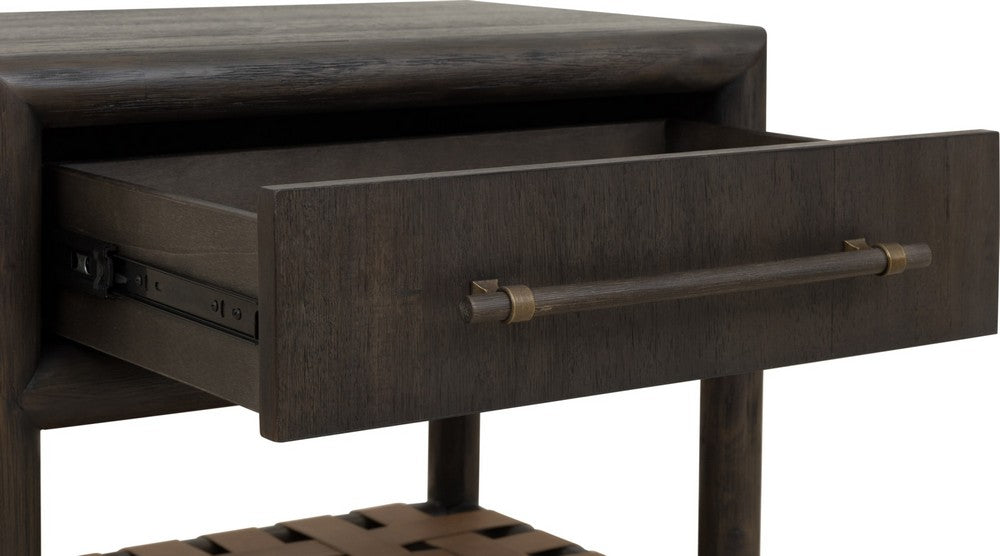 Modus Furniture - Dorsey One Drawer USB-charging Nightstand in Basalt Grey - NSU581 view 5