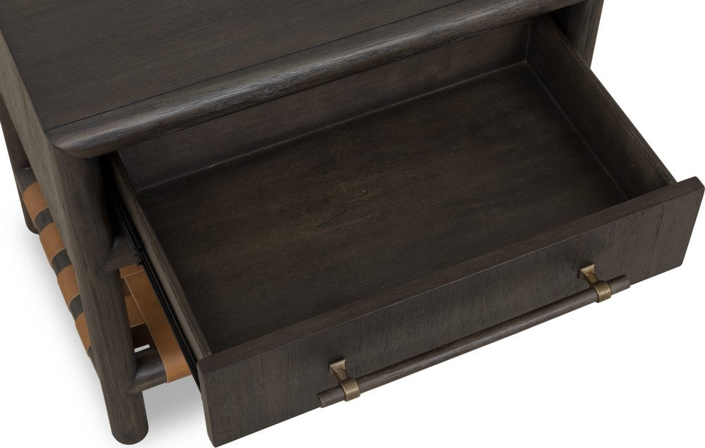 Modus Furniture - Dorsey One Drawer USB-charging Nightstand in Basalt Grey - NSU581 view 6