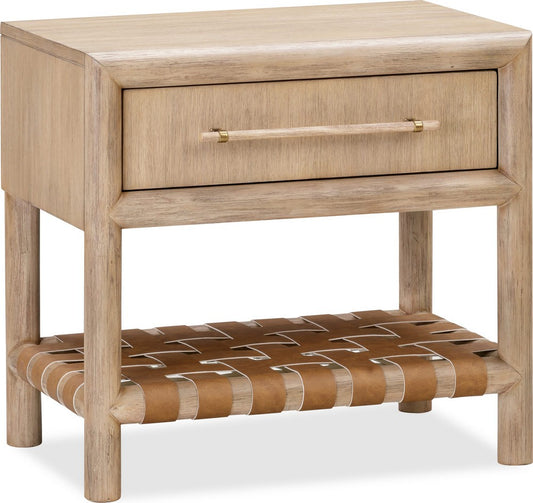 Modus Furniture - Dorsey One Drawer USB-charging Nightstand in Granola - NSPV81 view 1