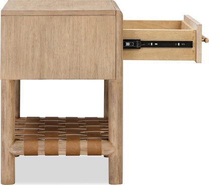 Modus Furniture - Dorsey One Drawer USB-charging Nightstand in Granola - NSPV81 view 4