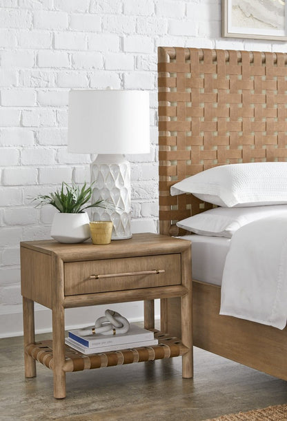 Modus Furniture - Dorsey One Drawer USB-charging Nightstand in Granola - NSPV81 view 7