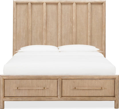 Modus Furniture - Dorsey Queen-size Two Drawer Storage Bed in Granola - NSPVJ5 view 1
