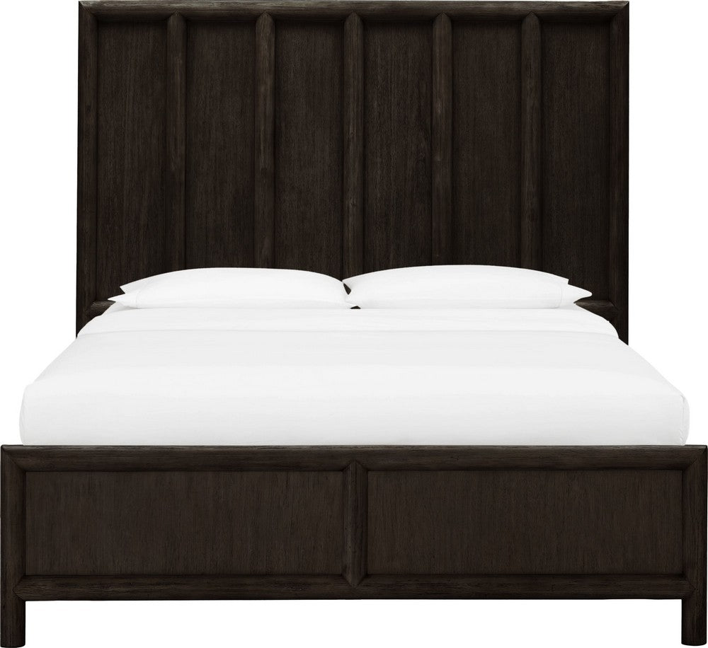 Modus Furniture - Dorsey Queen-size Wooden Panel Bed in Basalt Grey - NSU5H5 view 2