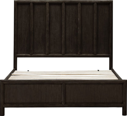 Modus Furniture - Dorsey Queen-size Wooden Panel Bed in Basalt Grey - NSU5H5 view 5