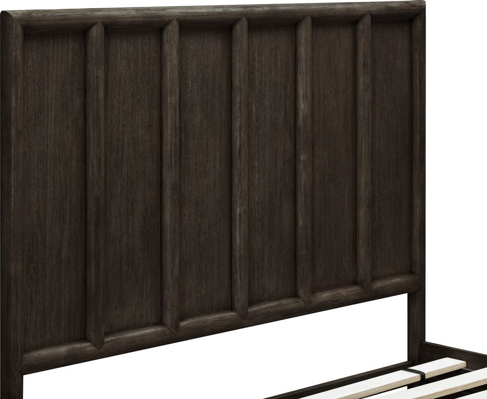 Modus Furniture - Dorsey Queen-size Wooden Panel Bed in Basalt Grey - NSU5H5 view 7