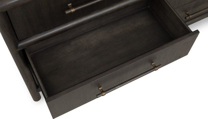 Modus Furniture - Dorsey Six Drawer Dresser in Basalt Grey - NSU582 view 5
