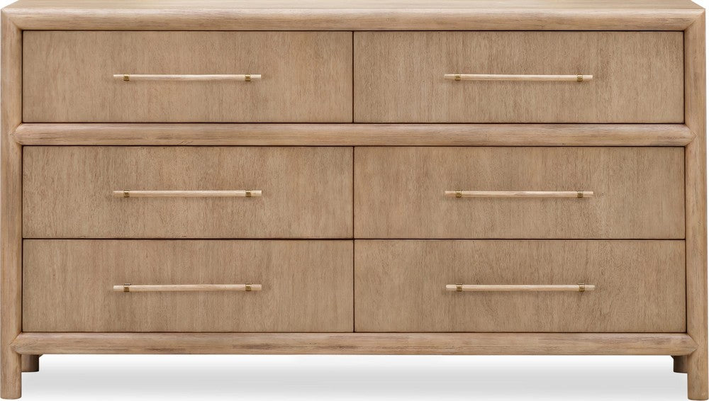 Modus Furniture - Dorsey Six Drawer Dresser in Granola - NSPV82 view 2