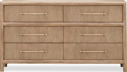 Modus Furniture - Dorsey Six Drawer Dresser in Granola - NSPV82 view 2