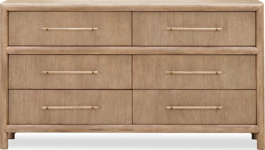 Modus Furniture - Dorsey Six Drawer Dresser in Granola - NSPV82 view 2
