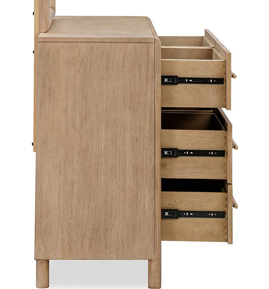 Modus Furniture - Dorsey Six Drawer Dresser in Granola - NSPV82 view 4