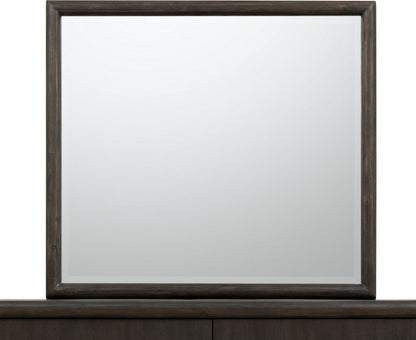 Modus Furniture - Dorsey Solid Wood and Glass Mirror in Basalt Grey - NSU583 view 1