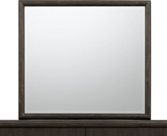 Modus Furniture - Dorsey Solid Wood and Glass Mirror in Basalt Grey - NSU583 view 1