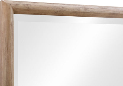 Modus Furniture - Dorsey Solid Wood and Glass Mirror in Granola - NSPV83 view 3