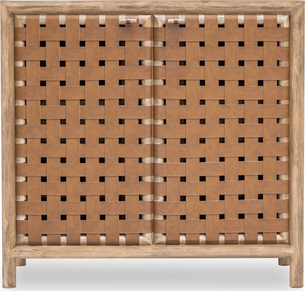 Modus Furniture - Dorsey Wvn Bar Cabinet - Grnl - NSPV80 view 2