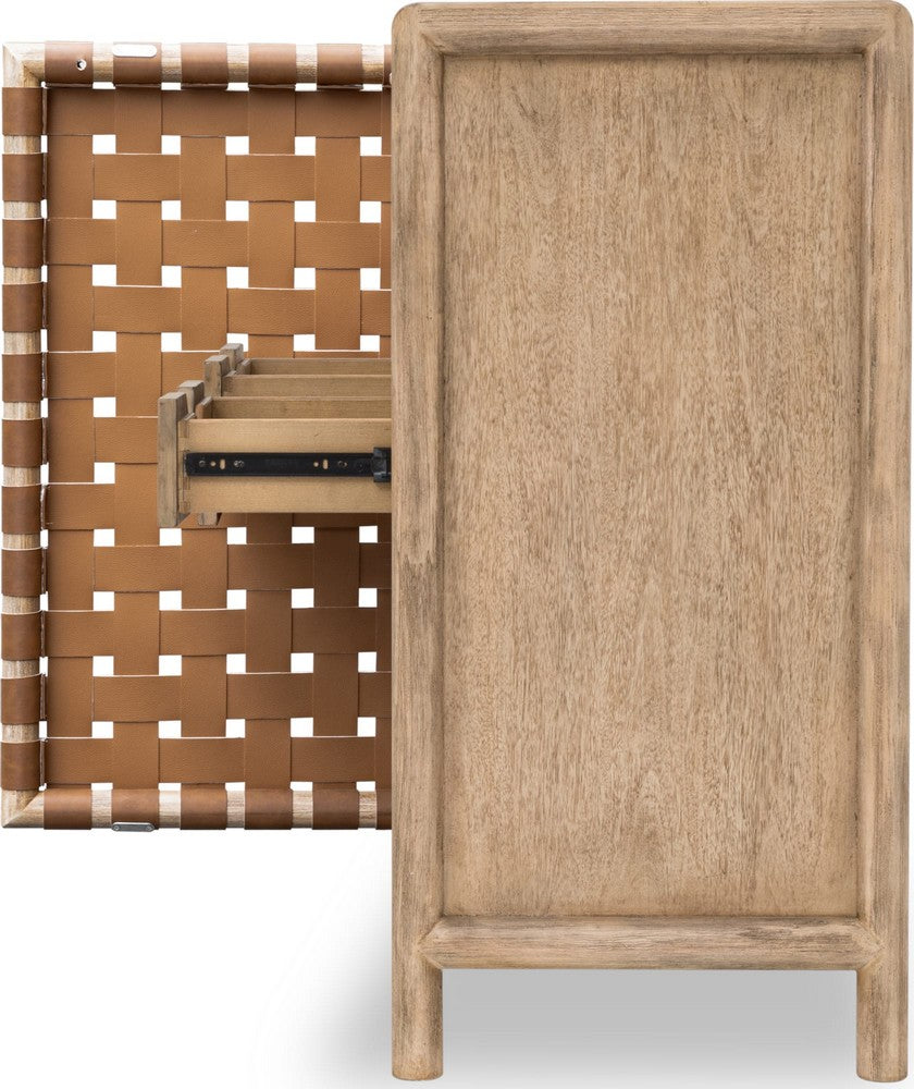 Modus Furniture - Dorsey Wvn Bar Cabinet - Grnl - NSPV80 view 4