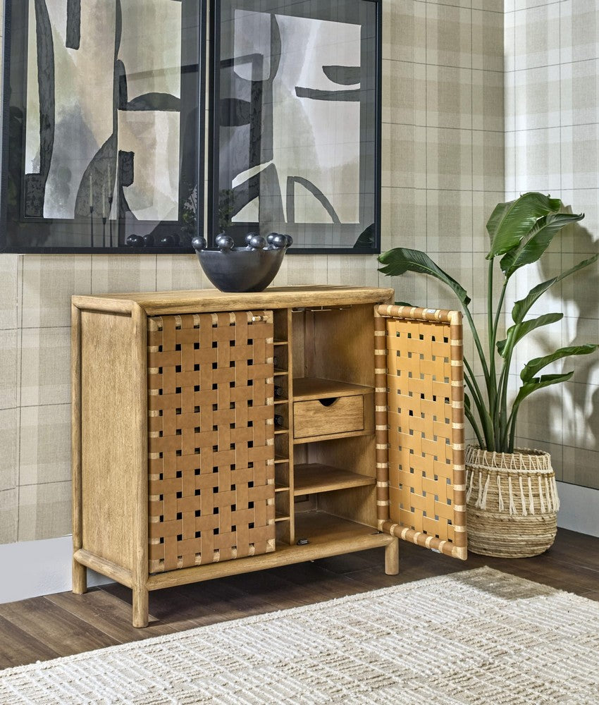 Modus Furniture - Dorsey Wvn Bar Cabinet - Grnl - NSPV80 view 8