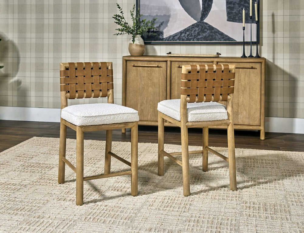 Modus Furniture - Dorsey Wvn Cntr Stl - Gngr/Rct Set of 2 - NSPV69_2 view 6