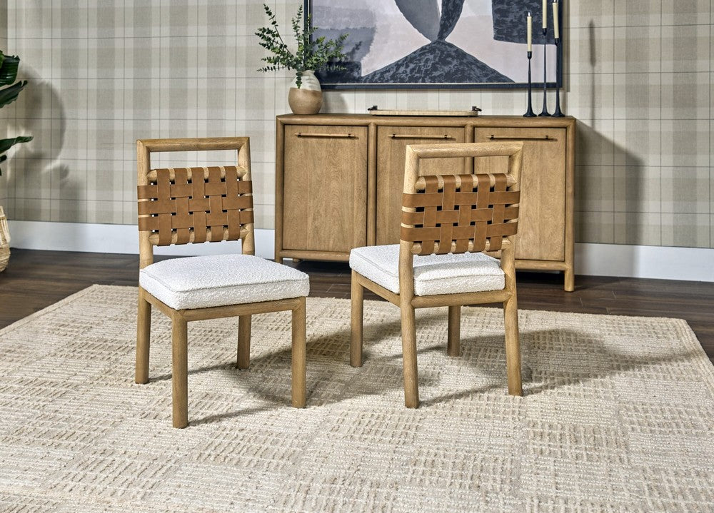 Modus Furniture - Dorsey Wvn Dn Chair - Gngr/Rct Set of 2 - NSPV63_2 view 5