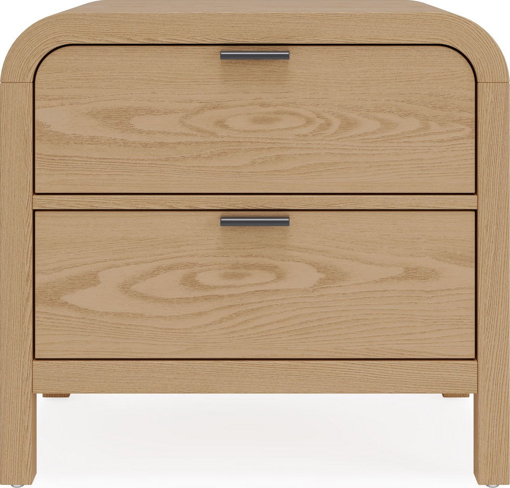 Modus Furniture - Drake 2-Drw Nightstand W/USB - Timber - NKZY81 view 2