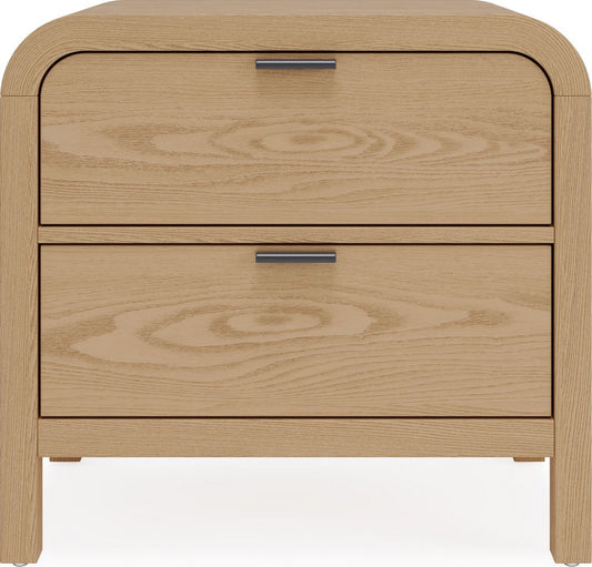 Modus Furniture - Drake 2-Drw Nightstand W/USB - Timber - NKZY81 view 2