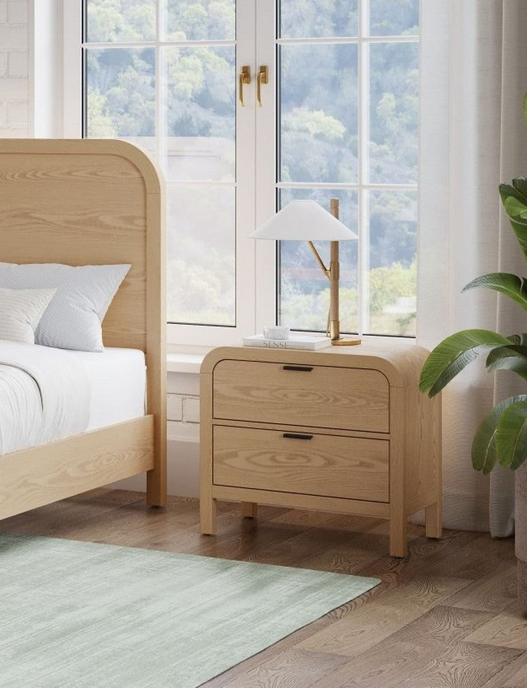 Modus Furniture - Drake 2-Drw Nightstand W/USB - Timber - NKZY81 view 5