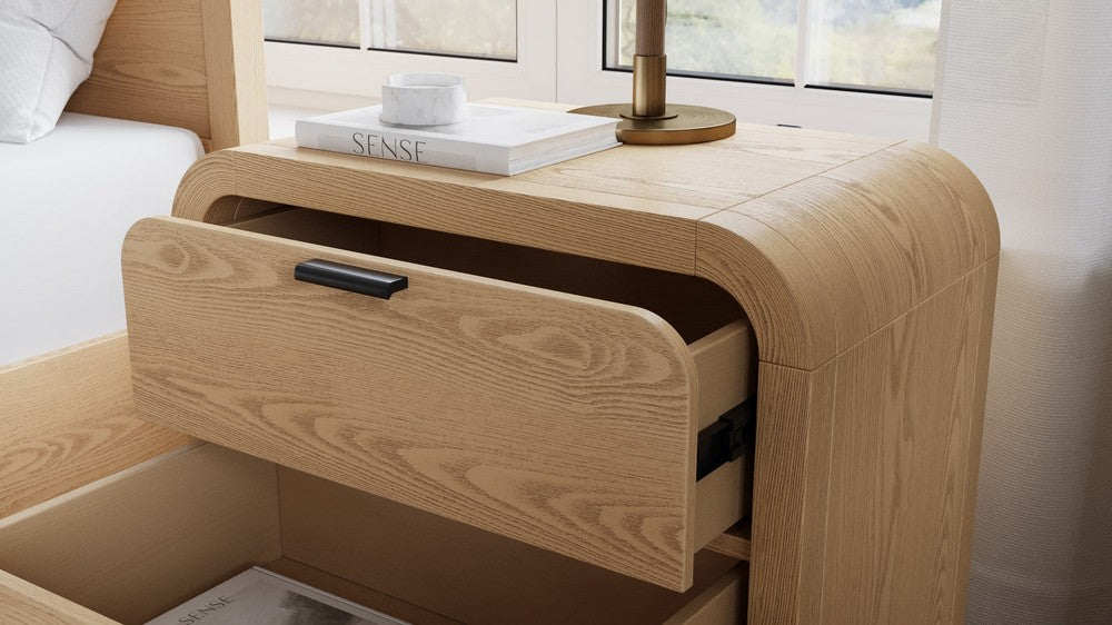 Modus Furniture - Drake 2-Drw Nightstand W/USB - Timber - NKZY81 view 8