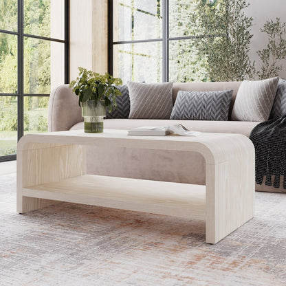 Modus Furniture - Drake Ash Wood Coffee Table in Sugar - NKNF21 view 4