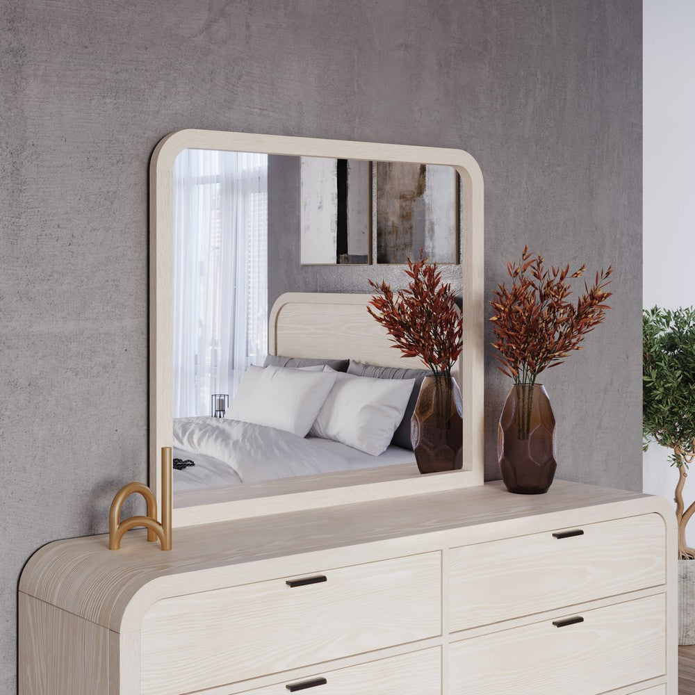Modus Furniture - Drake Beveled Glass Wall or Dresser Mirror in Sugar - NKNF83 view 2