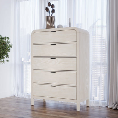 Modus Furniture - Drake Five Drawer Chest in Sugar - NKNF84 view 5
