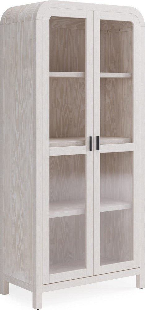Modus Furniture - Drake Glass Door Wooden Bookcase in Sugar - NKNF19 view 1