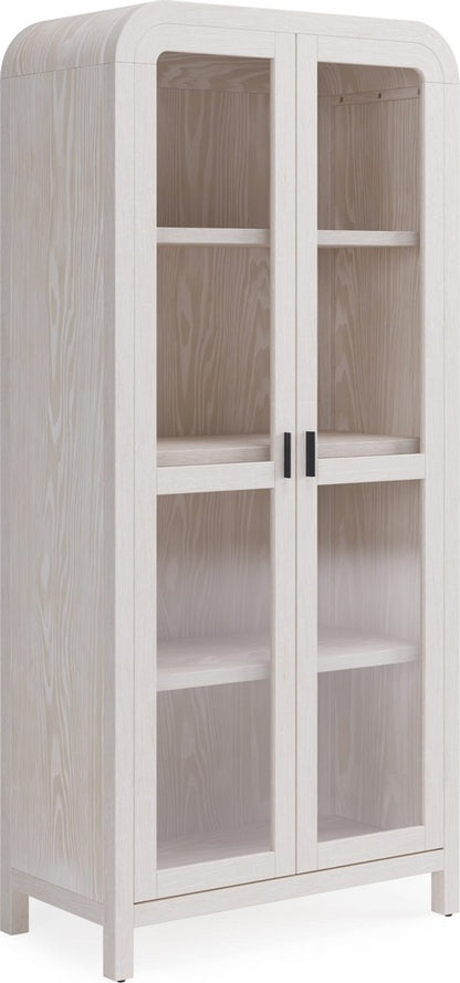 Modus Furniture - Drake Glass Door Wooden Bookcase in Sugar - NKNF19 view 1