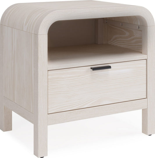 Modus Furniture - Drake One Drawer One Shelf USB-Charging Nightstand in Sugar - NKNF81B view 1