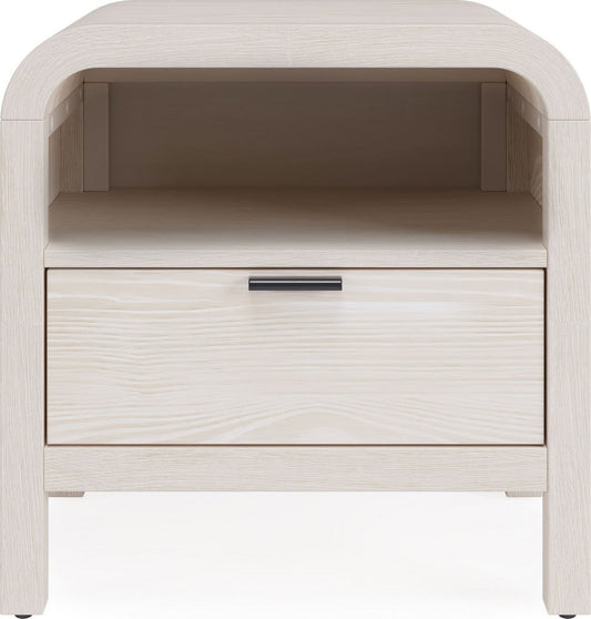 Modus Furniture - Drake One Drawer One Shelf USB-Charging Nightstand in Sugar - NKNF81B view 2