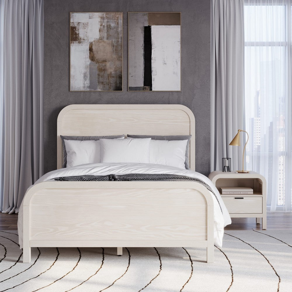 Modus Furniture - Drake One Drawer One Shelf USB-Charging Nightstand in Sugar - NKNF81B view 5