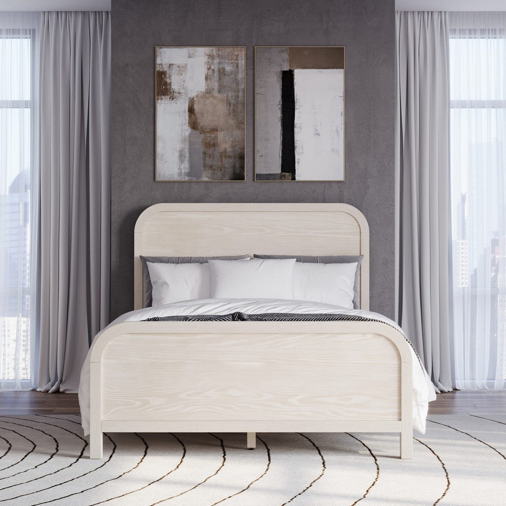 Modus Furniture - Drake Queen-size Wood Platform Bed in Sugar - NKNFH5 view 5
