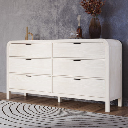 Modus Furniture - Drake Six Drawer Dresser in Sugar - NKNF82 view 5