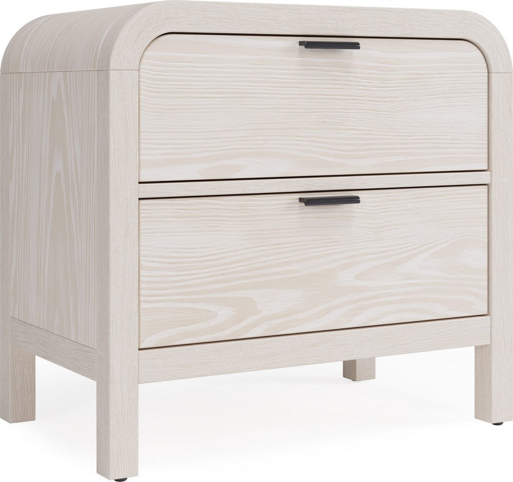 Modus Furniture - Drake Two Drawer USB-Charging Nightstand in Sugar - NKNF81 view 1