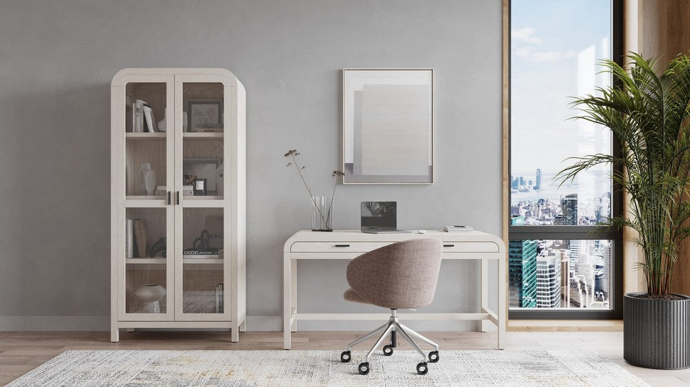 Modus Furniture - Drake Two Drawer Writing Desk in Sugar - NKNF11 view 7