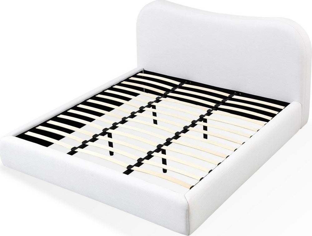 Modus Furniture - Elena King-size Upholstered Bed in Vanilla Linen - THXDH7 view 4