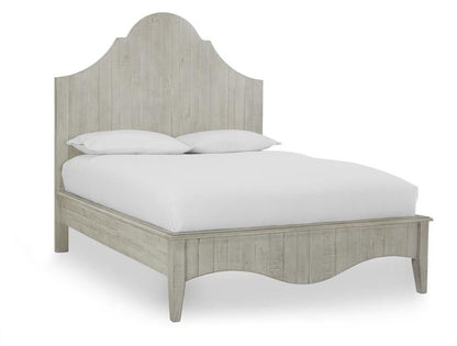 Modus Furniture - Ella Solid Wood California King-Size Scroll Bed in White Wash - 2G43A6_CLOSEOUT veiw 1