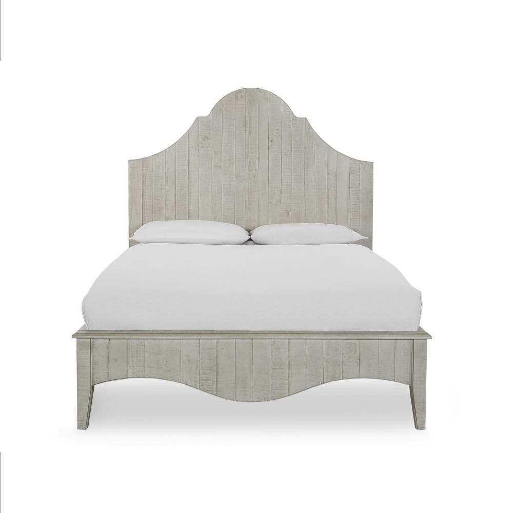 Modus Furniture - Ella Solid Wood California King-Size Scroll Bed in White Wash - 2G43A6_CLOSEOUT veiw 2