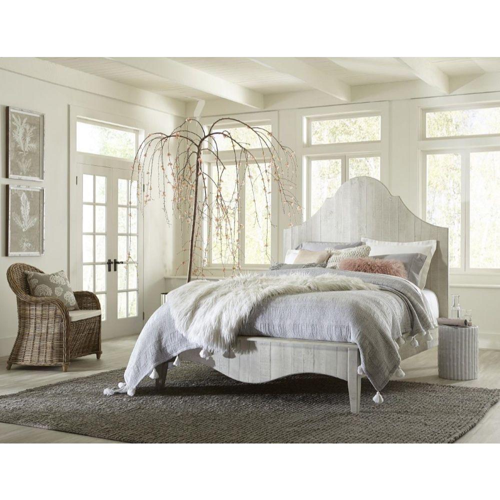 Modus Furniture - Ella Solid Wood California King-Size Scroll Bed in White Wash - 2G43A6_CLOSEOUT veiw 5