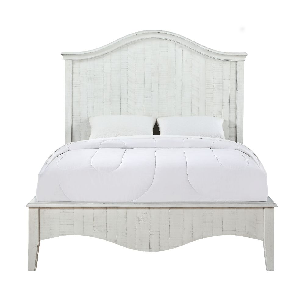 Modus Furniture - Ella Solid Wood Queen-Size Bed in White Wash - 2G43B5 veiw 6