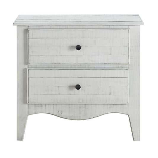 Modus Furniture - Ella Solid Wood Two Drawer Nightstand in White Wash - 2G43812 veiw 1