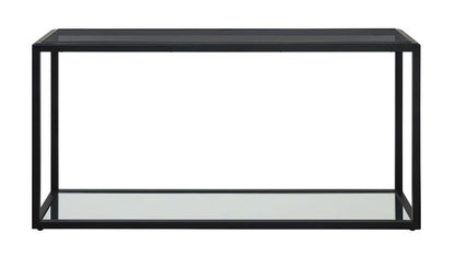 Modus Furniture - Ellis Smoked Glass and Stainless Steel Console Table - 9HQ423 veiw 1